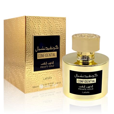 confidential private gold lattafa perfumes